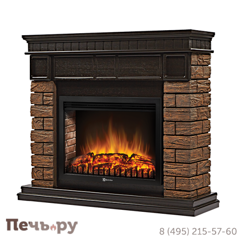 Каминокомплект Electrolux Firelight Bricks Wood 30 с EFP/P-3020LS фото 4