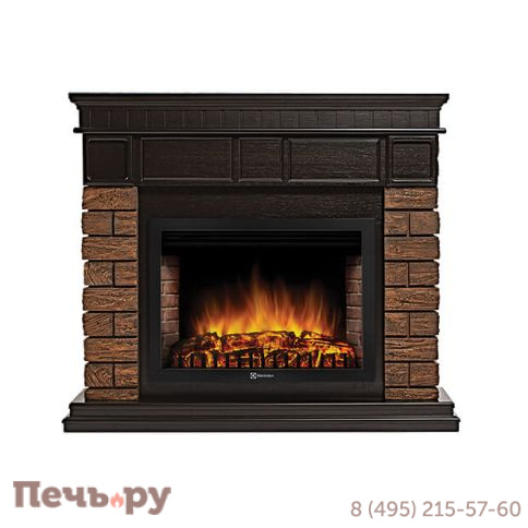 Каминокомплект  Electrolux Firelight  Bricks Wood с очагом EFP/P-3020LS фото