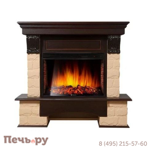 Каминокомплект Electrolux Firelight  Forte камень бежевый с  Sphere Plus EFP/P-2720RLS фото 2