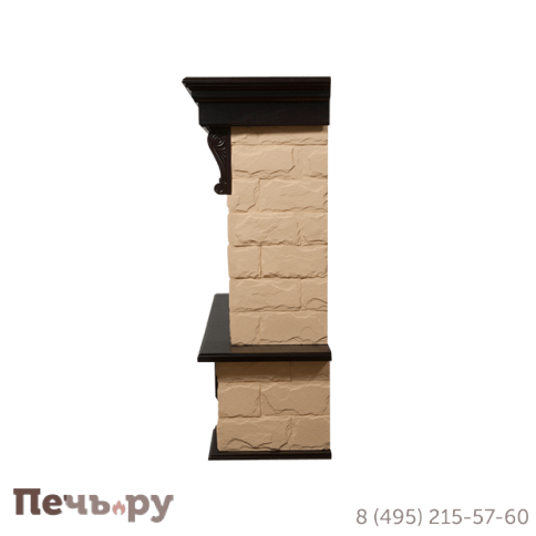 Каминокомплект Electrolux Firelight  Forte камень бежевый с  Sphere Plus EFP/P-2720RLS фото 3