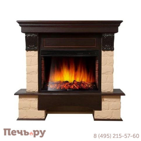 Каминокомплект Electrolux Firelight  Forte камень бежевый с  Sphere Plus EFP/P-2720RLS фото