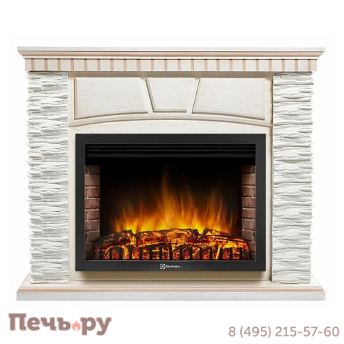 Каминокомплект  Electrolux Firelight Porto 30 с очагом EFP/P-3020LS фото 2