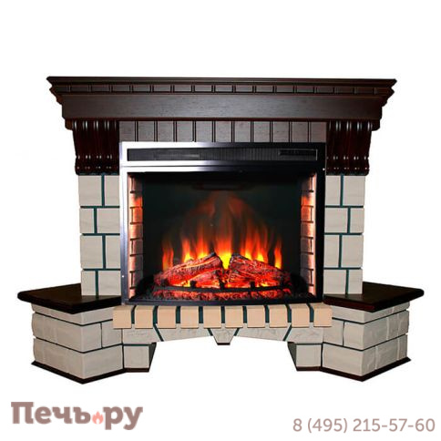 Каминокомплект InterFlame Exter / Экстер угловой с очагом Panoramic 28 led FX фото