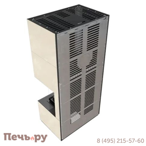 Каминокомплект Kratki Pro Floki в облицовке Fokos Sale, угловое стекло справа фото 6