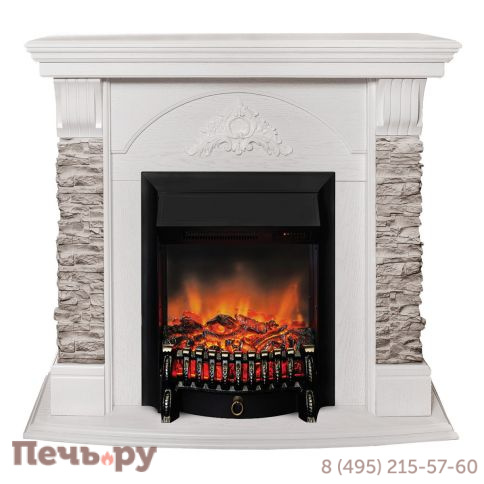 Каминокомплект RealFlame Athena GR с очагом Fobos Lux Black RC фото