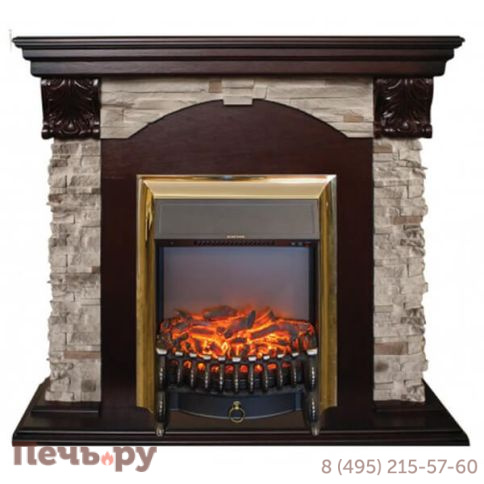 Каминокомплект RealFlame Dublin Rock с Fobos Lux/Majestic Lux фото
