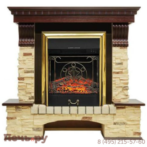 Каминокомплект Royal Flame Pierre Luxe сланец с очагом Majestic FX/ Fobos FX фото 2