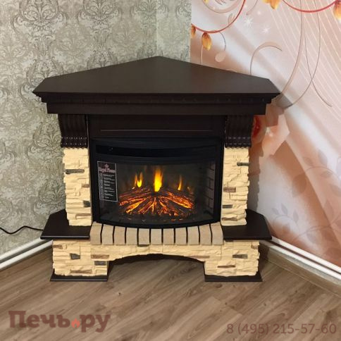 Каминокомплект Royal Flame Pierre Luxe угл. сланец с очагом Dioramic 25 LED FX фото 4