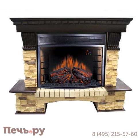 Каминокомплект Royal Flame Pierre Luxe угл. сланец с очагом Dioramic 25 LED FX фото