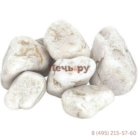 Камни для бани Кварц 10 кг. обвалованный фото
