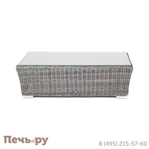 Капучино 4SiS журнальный столик из искусственного ротанга, цвет графит фото 5