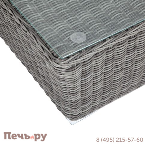 Капучино 4SiS журнальный столик из искусственного ротанга, цвет графит фото 6