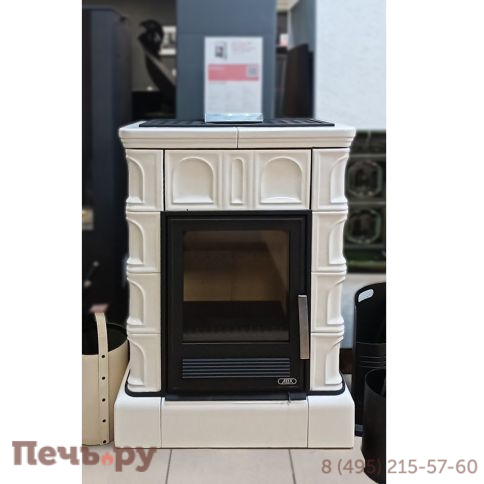 Керамическая печь ABX Britania LPI кафельный цоколь, топка чугунная фото 3