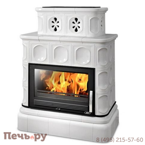 Керамическая печь ABX Karelie, с кафельным цоколем, с теплообменником фото 4