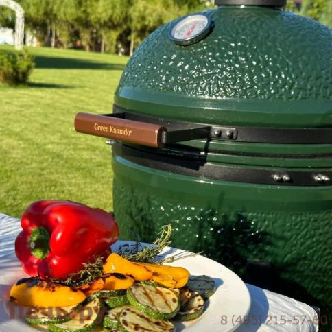 Керамический гриль Green Kamado M фото 20