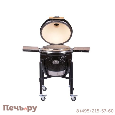 Керамический гриль Monolith Classic Pro Series 2.0 Black с боковыми столиками и подставкой фото 9