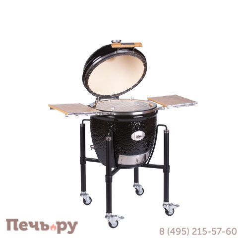 Керамический гриль Monolith Classic Pro Series 2.0 Black с боковыми столиками и подставкой Уцененный фото 10