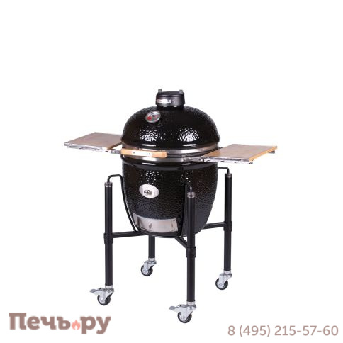 Керамический гриль Monolith Classic Pro Series 2.0 Black с боковыми столиками и подставкой Уцененный фото 11