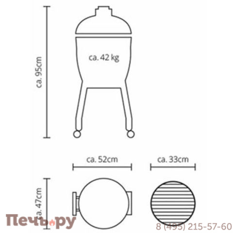 Керамический гриль Monolith Junior фото 13