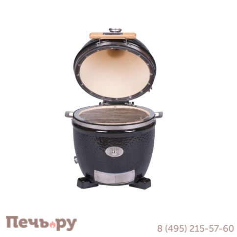 Керамический гриль Monolith Junior Pro Series 2.0 Black без ножек фото 5