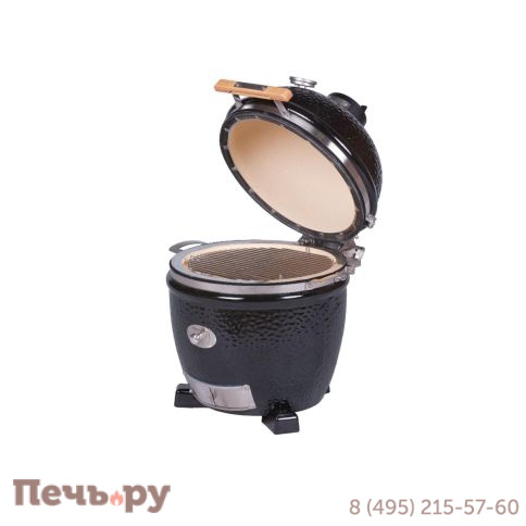Керамический гриль Monolith Junior Pro Series 2.0 Black без ножек фото 6