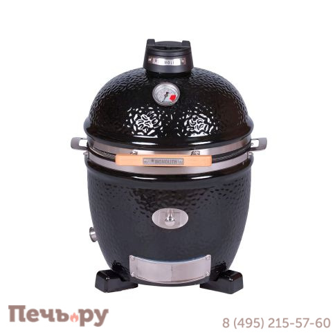 Керамический гриль Monolith Junior Pro Series 2.0 Black без ножек фото