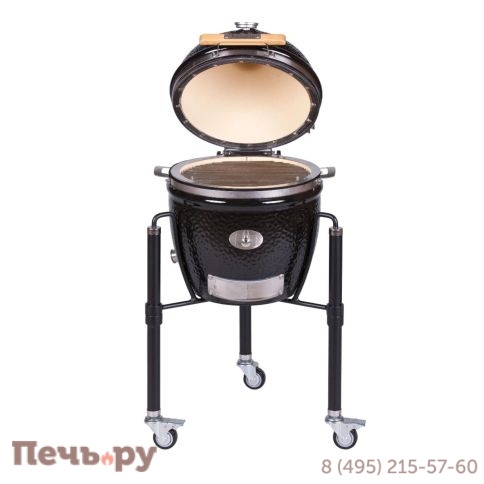 Керамический гриль Monolith Junior Pro Series 2.0 Black на ножках фото 6