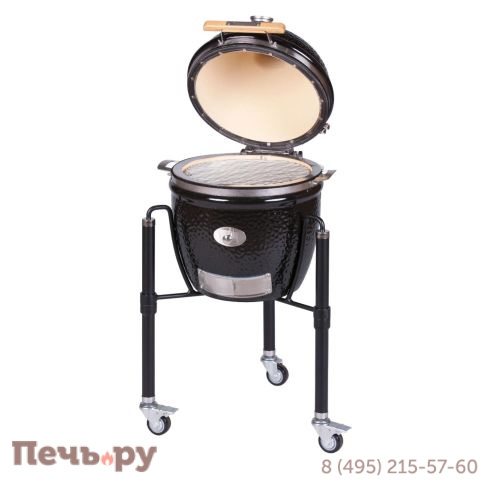 Керамический гриль Monolith Junior Pro Series 2.0 Black на ножках фото 7