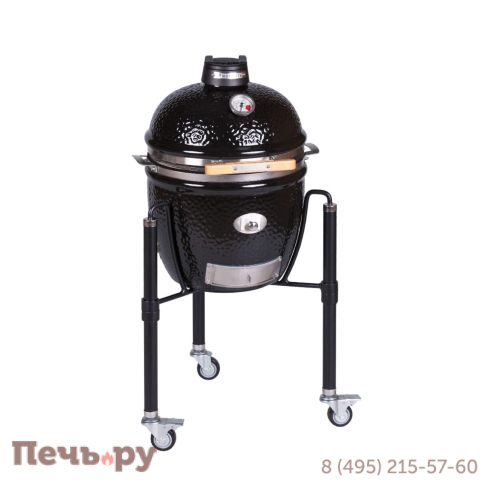 Керамический гриль Monolith Junior Pro Series 2.0 Black на ножках фото 9