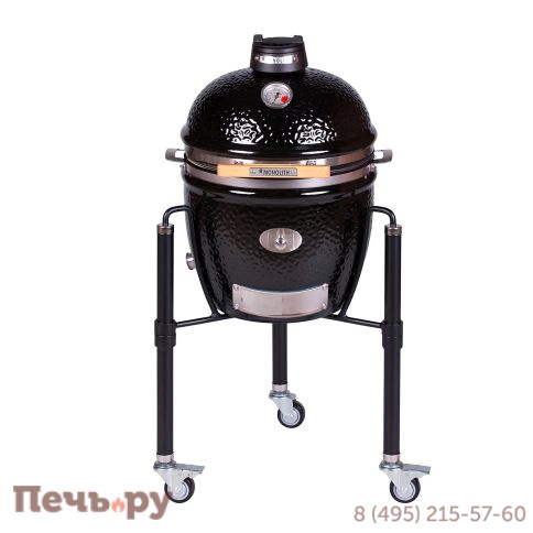 Керамический гриль Monolith Junior Pro Series 2.0 Black на ножках фото