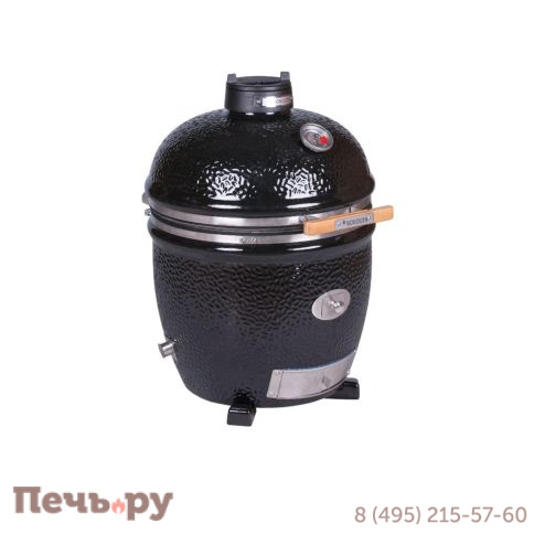 Керамический гриль Monolith Lechef Pro Series 2.0 Black без боковых столиков и подставки фото 4