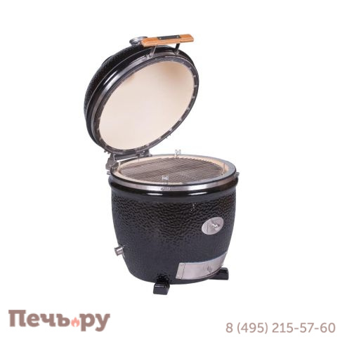 Керамический гриль Monolith Lechef Pro Series 2.0 Black без боковых столиков и подставки фото 6