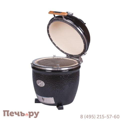 Керамический гриль Monolith Lechef Pro Series 2.0 Black без боковых столиков и подставки фото 7