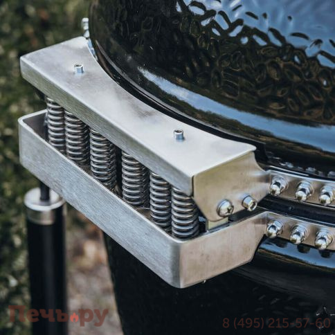 Керамический гриль Monolith Lechef Pro Series 2.0 Black с боковыми столиками и подставкой фото 13