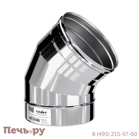 Колено 45° Крафт (Craft) GS (316/ 0,5мм) фото