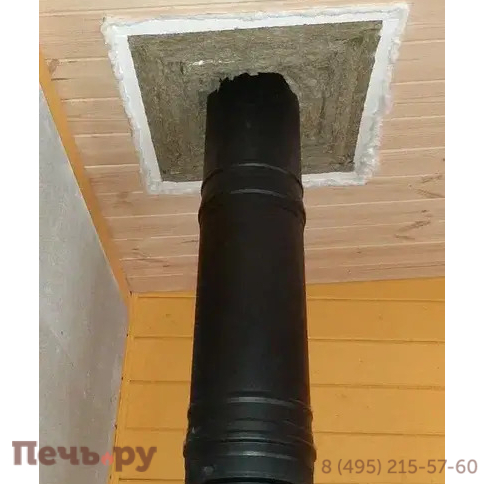 Комплект дымохода Schiedel Permeter, нержсталь, черный, проход через крышу, верхний выход фото 48