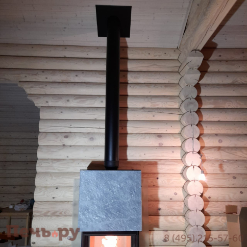 Комплект дымохода Schiedel Permeter, нержсталь, черный, проход через крышу, верхний выход фото 53