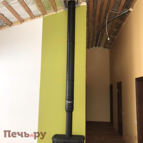 Комплект дымохода Schiedel Permeter, нержсталь, черный, проход через крышу, верхний выход фото 56