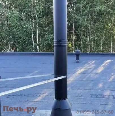 Комплект дымохода Schiedel Permeter, нержсталь, черный, проход через крышу, верхний выход + изоляционные материалы фото 44