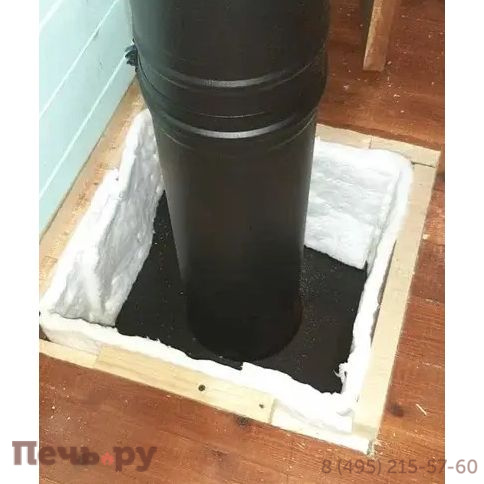 Комплект дымохода Schiedel Permeter, нержсталь, черный, проход через крышу, верхний выход + изоляционные материалы фото 47