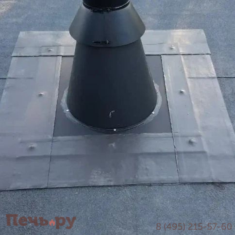 Комплект дымохода Schiedel Permeter, нержсталь, черный, проход через крышу, верхний выход + изоляционные материалы фото 49