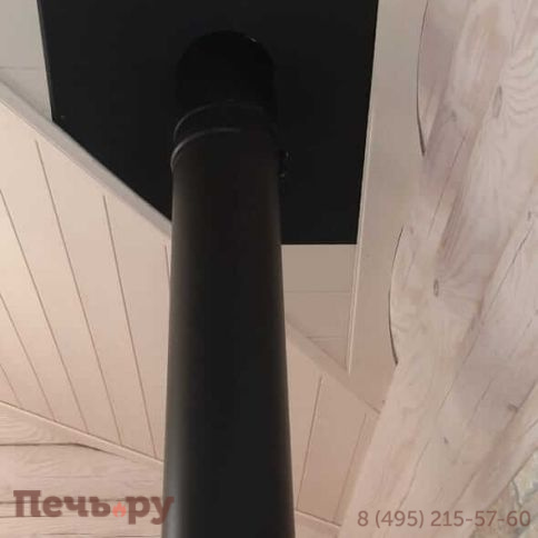 Комплект дымохода Schiedel Permeter, нержсталь, черный, проход через крышу, верхний выход + изоляционные материалы фото 54