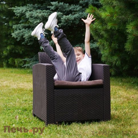 Комплект мебели Gardeck B:Rattan Arizona Set, антрацит (на 4 персоны) фото 6