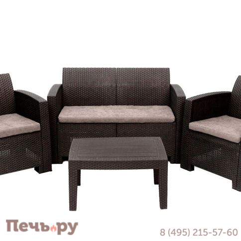 Комплект мебели Gardeck B:Rattan Arizona Set, венге (на 4 персоны) фото