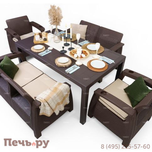 Комплект мебели Gardeck Family Tweet на 6 персон с обеденным столом фото 2