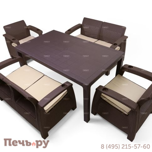 Комплект мебели Gardeck Family Tweet на 6 персон с обеденным столом фото