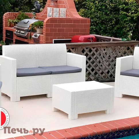 Комплект мебели NEBRASKA SOFA 2 (2х местный диван), белый фото 7