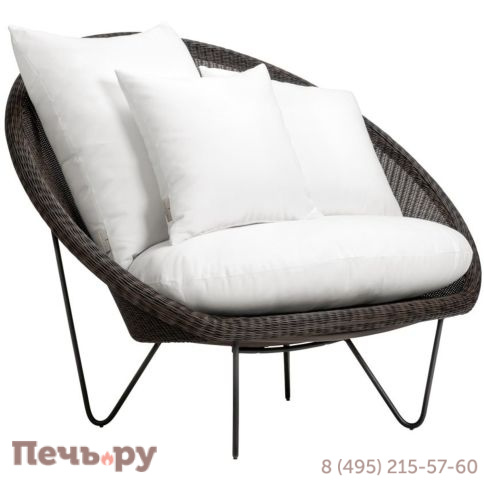 Кресло лаунж плетеное с подушками Janus et Cie Gigi II JNS/776-36-111/J-C-CUS фото