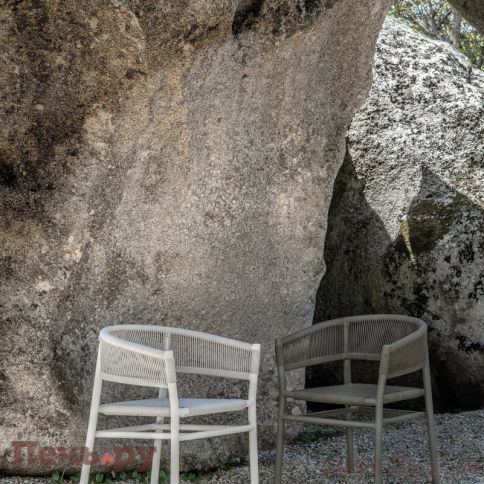 Кресло металлическое плетеное Ethimo Kilt фото 3