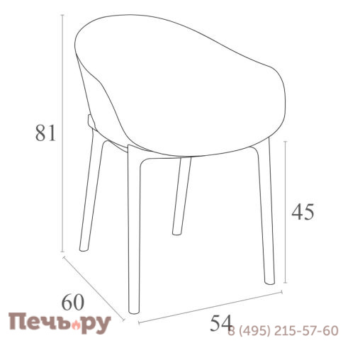 Кресло пластиковое Siesta Contract Sky 234/102-9329 фото 10